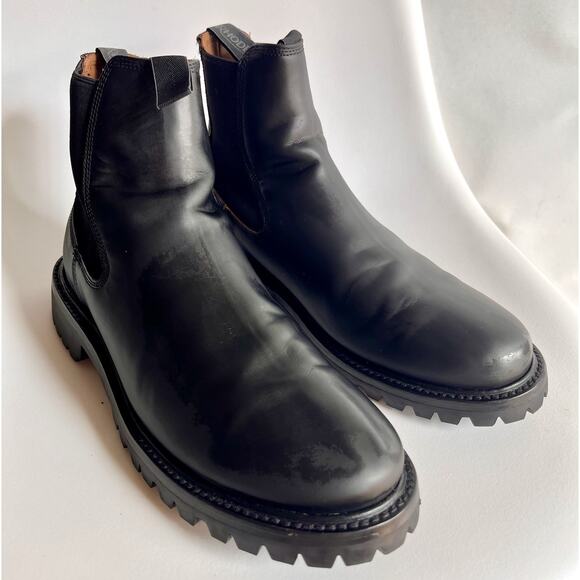 Rhodes Boone Lug Chelsea Boot Mens 10 Black Leather Vibram Sole Unworn Defect main image 14